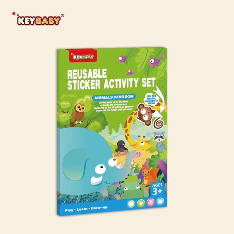 Reusable Sticker Activity – Animals Kingdom — imagem 1