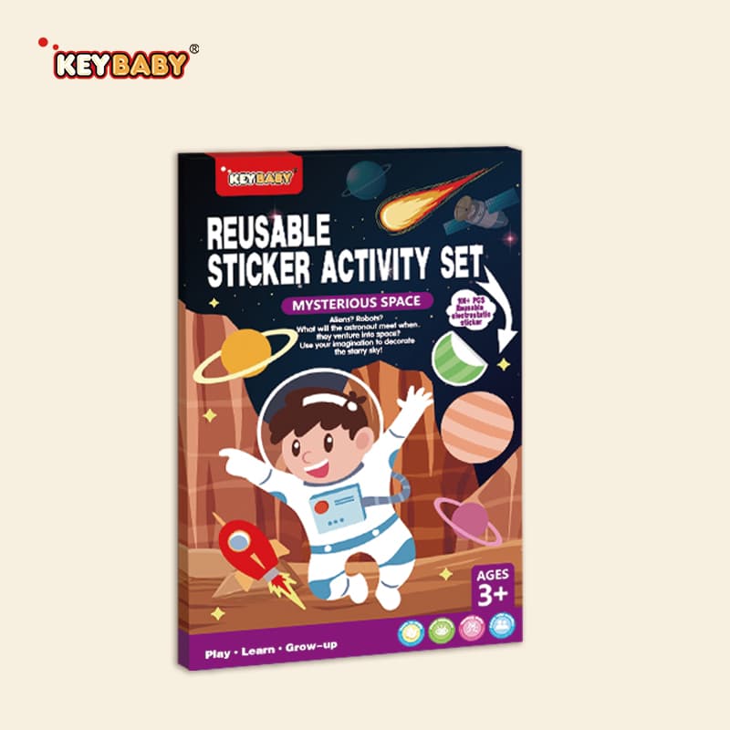 Reusable Sticker Activity – Mysterious Space — imagem 1