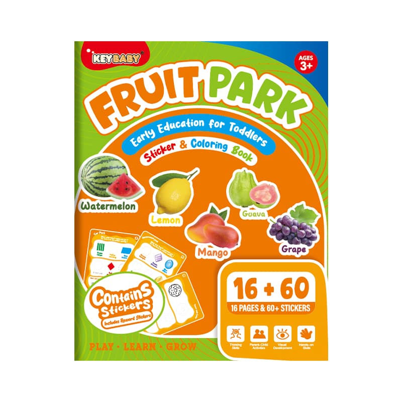 Sticker & Coloring Book – Fruit Park — imagem 1
