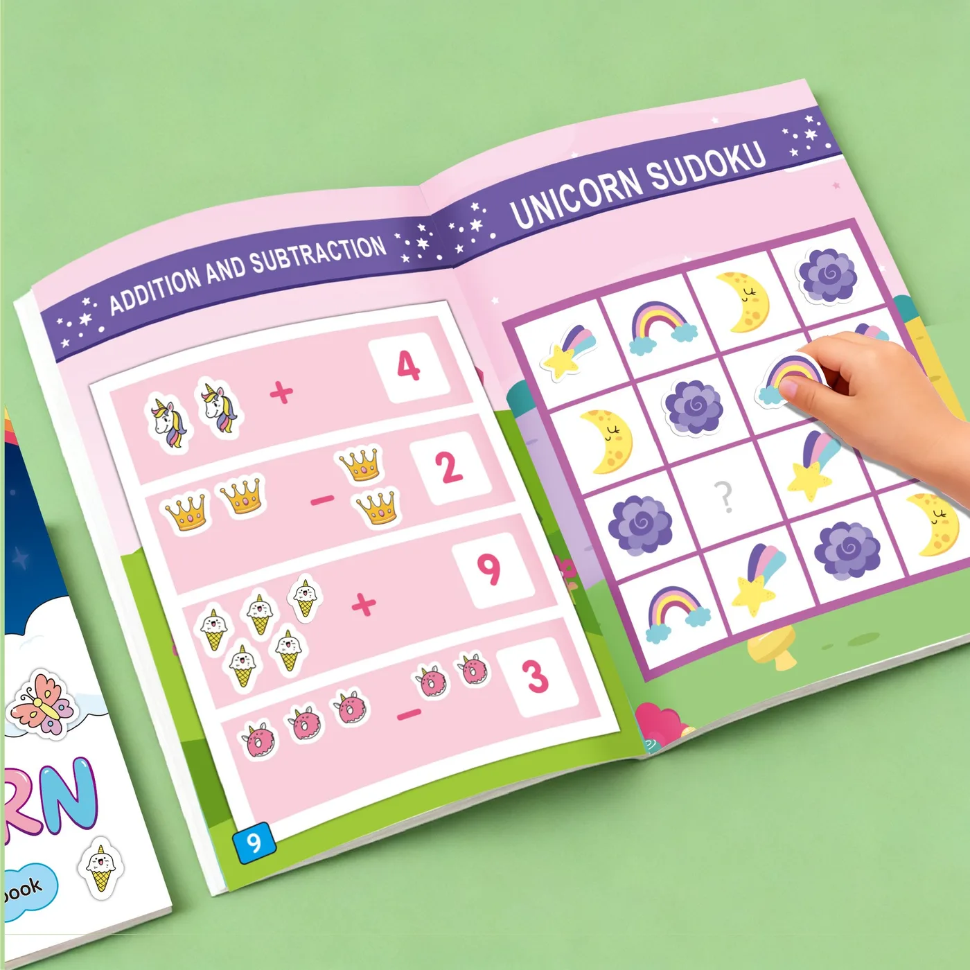 Unicorn Sticker Coloring Book