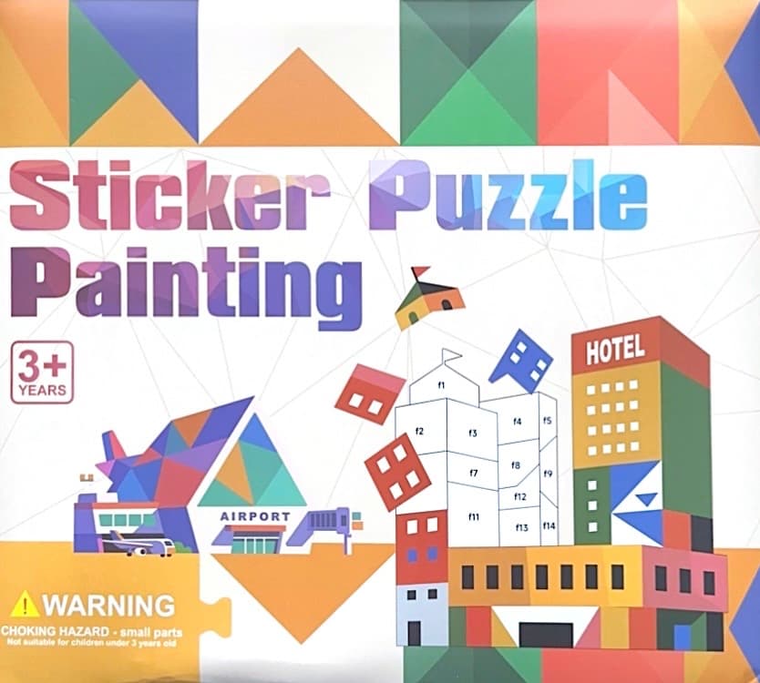 Sticker Puzzle Painting – Construções — imagem 1