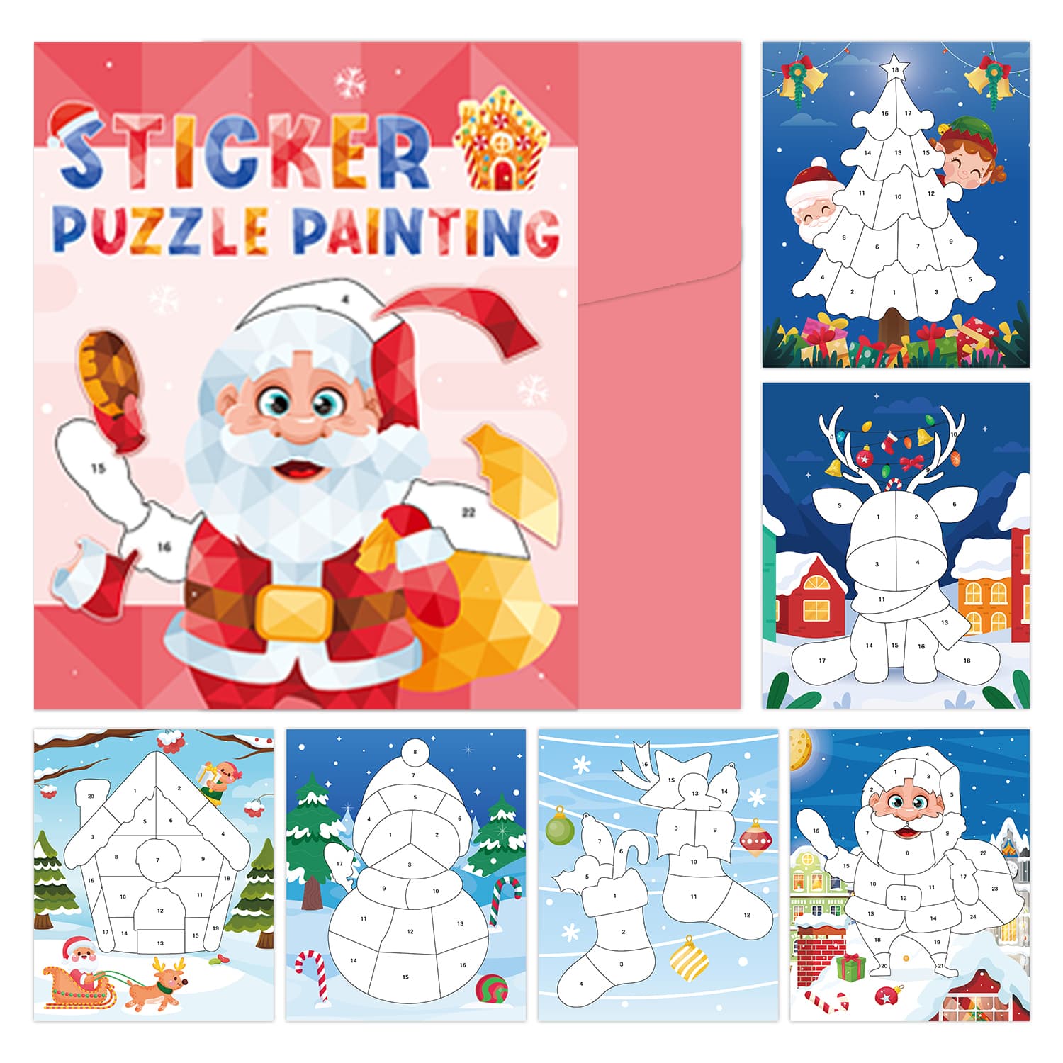 Sticker Puzzle Painting – Natal — imagem 1